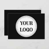 Schlicht, modern, poliert und anpassbar. mitteilungskarte (Vorne/Hinten)