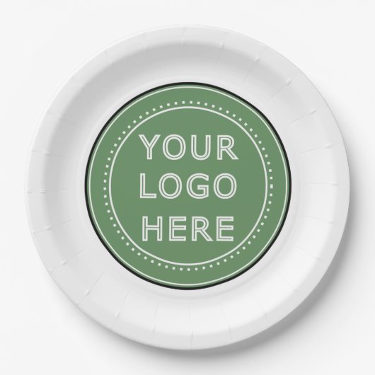 Schlicht, modern, poliert und anpassbar. pappteller (Vorderseite)