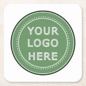 Schlicht, modern, poliert und anpassbar. rechteckiger pappuntersetzer (Vorderseite)