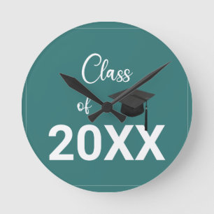 Schlicht, modern, poliert und anpassbar. runde wanduhr