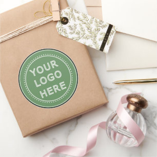 Schlicht, modern, poliert und anpassbar. runder aufkleber