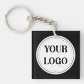 Schlicht, modern, poliert und anpassbar. schlüsselanhänger (Vorderseite)