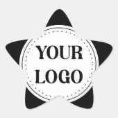 Schlicht, modern, poliert und anpassbar. Stern-Aufkleber (Vorderseite)