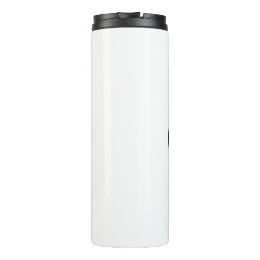 Schlicht, modern, poliert und anpassbar. thermosbecher (Rückseite)