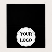 Schlicht, modern, poliert und anpassbar. visitenkarten (Außenseite Aufgefaltet)