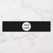 Schlicht, modern, poliert und anpassbar. wasserflaschenetikett (Einzelnes Label)