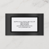 Schlicht Moderne Grau Weiß Minimalistisch Original Visitenkarte (Rückseite)