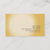 Schlicht-moderne Monogramm-Visitenkarte Visitenkarte (Rückseite)