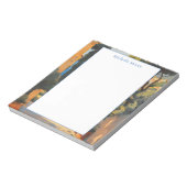 Schlicht Moderner Minimalistischer Name Landschaft Notizblock (Rotiert)