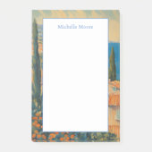 Schlicht Moderner Minimalistischer Name Landschaft Post-it Klebezettel (Vorderseite)