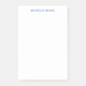 Schlicht moderner Minimalistischer Name Post-it Klebezettel (Vorderseite)