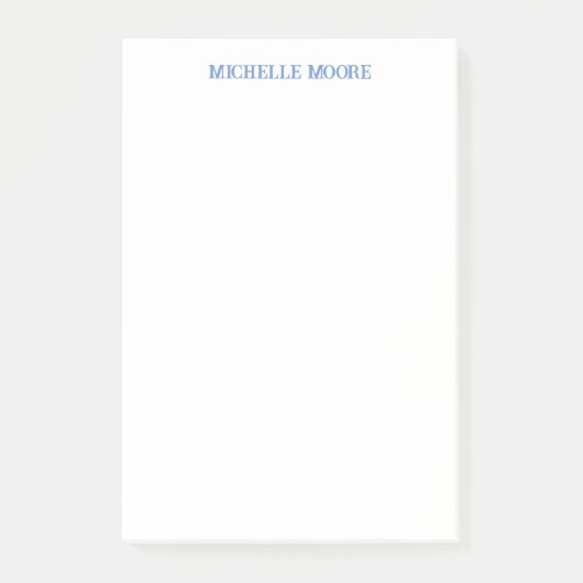 Schlicht moderner Minimalistischer Name Post-it Klebezettel (Vorderseite)