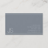 Schlicht Modernes Berufliches Elegantes Luxus Visitenkarte (Rückseite)