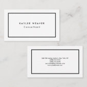 Schlicht Modernes Minimalistisches Beruflich Visitenkarte (Vorne/Hinten)