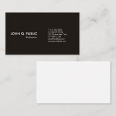 Schlicht Modernes Weißes Beruflich Einfaches Elega Visitenkarte (Vorne/Hinten)