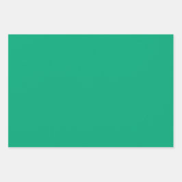 Schlicht Munsell Forest GO Green Shades 3 Tones Geschenkpapier Set