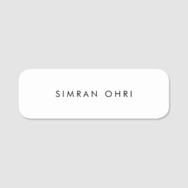 Schlicht Namensschild