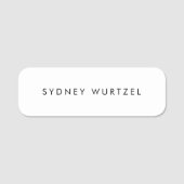 Schlicht Namensschild (Vorderseite)