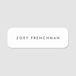 Schlicht Namensschild