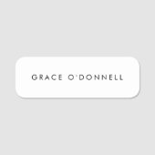 Schlicht Namensschild (Vorderseite)