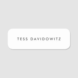 Schlicht Namensschild