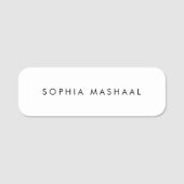 Schlicht Namensschild (Vorderseite)