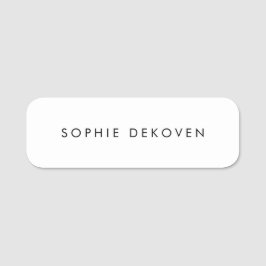 Schlicht Namensschild