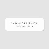 Schlicht Namensschild (Vorderseite)