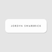 Schlicht Namensschild (Vorderseite)