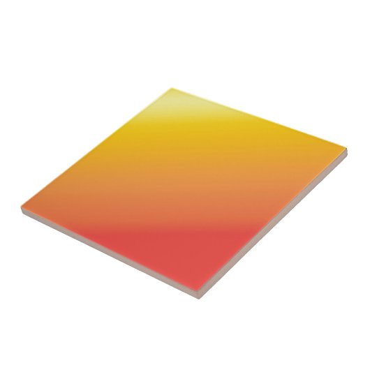 Schlicht Orange Gold Red Shade Fliese (Seite)