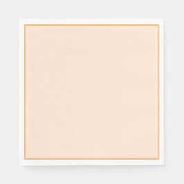 Schlicht orangefarbene Papierservietten