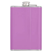 Schlicht Orchid & Lilac Modernes Minimalistisch Flachmann (Rückseite)