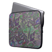 Schlicht Paisley 2 Laptopschutzhülle (Vorderseite Links)