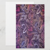 Schlicht Paisley 3 Briefpapier (Vorne/Hinten)