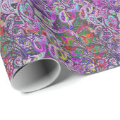 Schlicht Paisley 4 Geschenkpapier (Rolleneckpunkt)