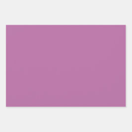 Schlicht Pearly Munsell Heart Lila Shades 3 Tones Geschenkpapier Set