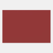 Schlicht Penn Oxblood Crimson Red Shades 3 Tones Geschenkpapier Set (Vorderseite)