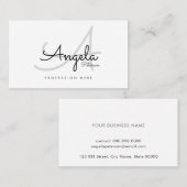 schlicht pro Kontaktkarte / Original-Monogramm Telefonnummerkarte (Vorne/Hinten)