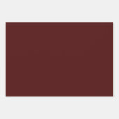 Schlicht Prune Burgundy Rose Maroon Shades 3 Tones Geschenkpapier Set (Vorderseite 3)