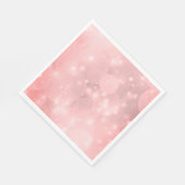 Schlicht rosa Funkelnd Serviette (Ecke)