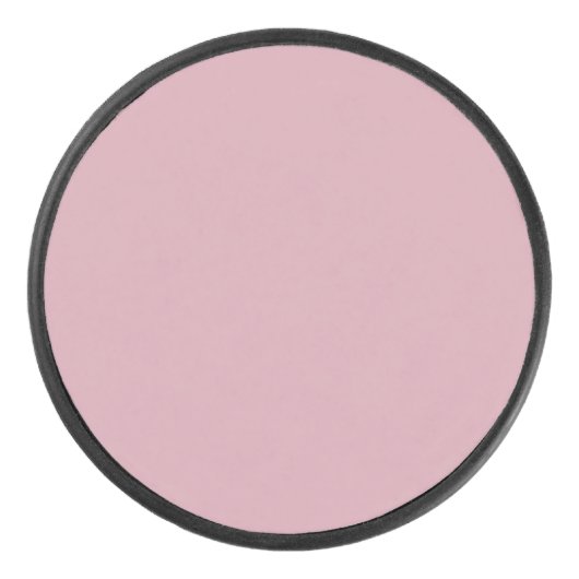 Schlicht rosa, solider Quartz Blush Puck (Vorderseite)