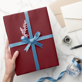 Schlicht Rosewood Maroon Color Shade Tone Geschenkpapier