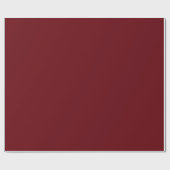 Schlicht Rosewood Maroon Color Shade Tone Geschenkpapier (Flach)