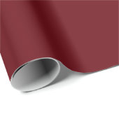 Schlicht Rosewood Maroon Color Shade Tone Geschenkpapier (Rolleneckpunkt)