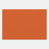 Schlicht rostig, rostfrei, orange geschenkpapier set (Vorderseite 3)