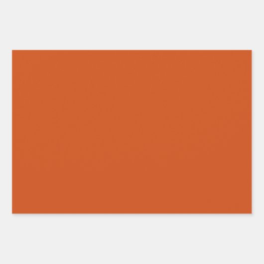 Schlicht rostig, rostfrei, orange geschenkpapier set (Vorderseite)