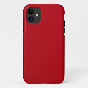 Schlicht rote Farbe iPhone 11 Hülle