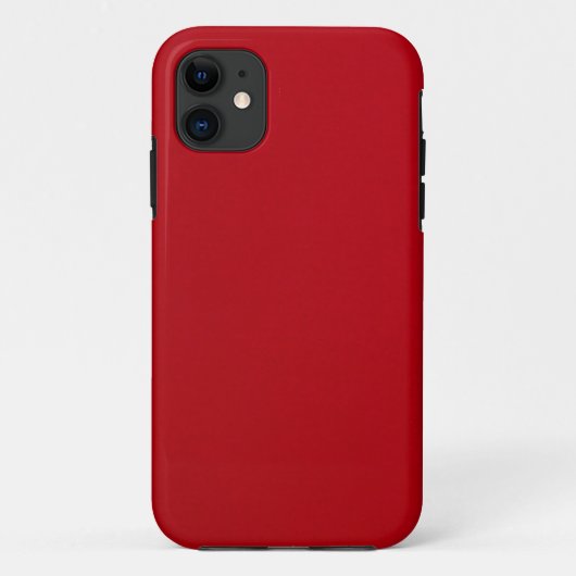 Schlicht rote Farbe Case-Mate iPhone Hülle (Rückseite)