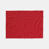 Schlicht rote Farbe Fleecedecke (Vorderseite (Horizontal))