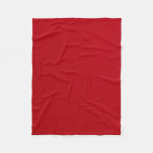 Schlicht rote Farbe Fleecedecke (Vorderseite)
